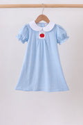 Blue Apple Smocked Dress